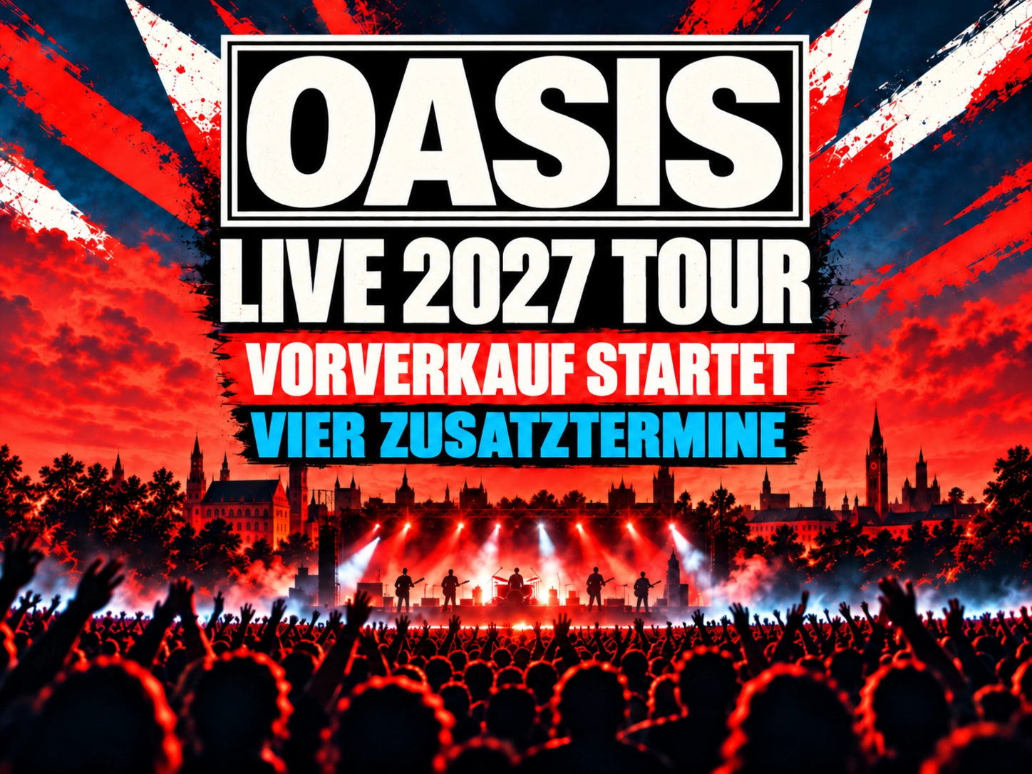 Inizio prevendita Oasis: Annunciate quattro date aggiuntive – Monaco accoglie il terzo spettacolo all'Allianz Arena