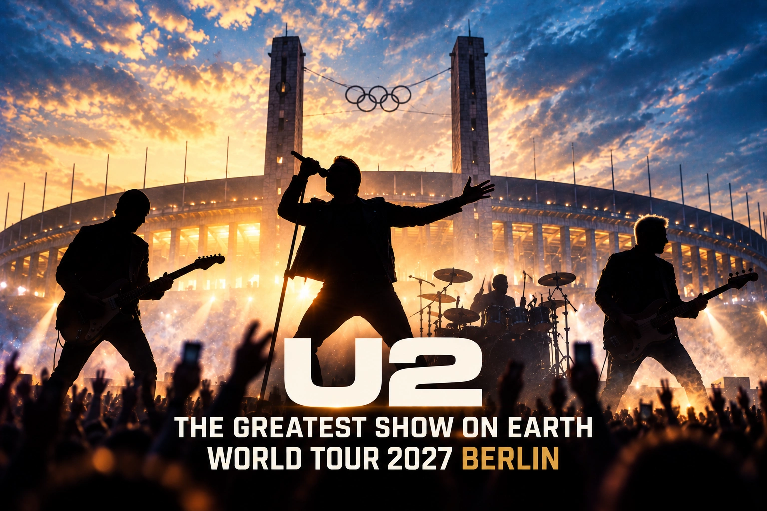 U2 Berlino 2027: confermato l'unico concerto in Germania allo Stadio Olimpico